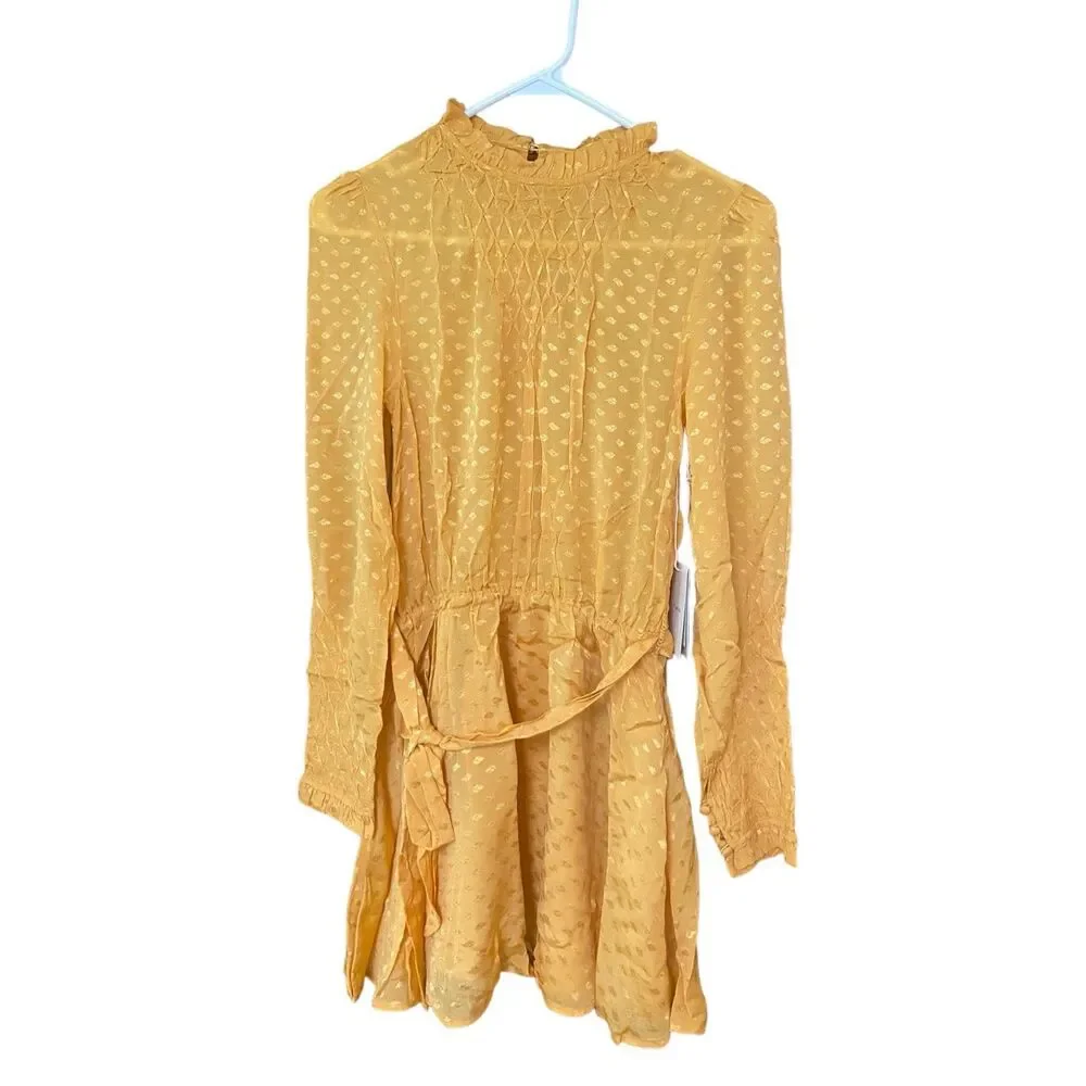 Tularosa‎ Gianna Mini Dress in Mustard Size Large NWT (12-10)